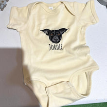 Load image into Gallery viewer, Custom Embroidered Baby & Dog Onesie®