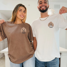 Load image into Gallery viewer, Custom Embroidered Pet Portrait T-shirt (Comfort Colors), Unisex