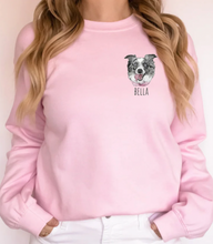 Load image into Gallery viewer, Personalized Pet Sweatshirt- UNISEX, COLOR (Printed)