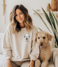 Load image into Gallery viewer, Custom Pet Portrait Sweatshirt (Printed, UNISEX)