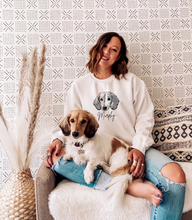 Load image into Gallery viewer, Personalized Pet Sweatshirt, UNISEX, B&W