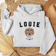 Load image into Gallery viewer, Custom Embroidered Pet Portrait Hoodie (UNISEX)