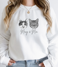 Load image into Gallery viewer, Personalized Pet Sweatshirt, UNISEX, B&W