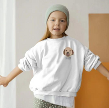 Load image into Gallery viewer, Custom EMBROIDERED Pet Sweatshirt for Kids