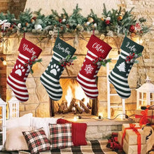 Load image into Gallery viewer, Custom EMBROIDERED Christmas Stockings, Custom Stocking for Dog, Personalized Dog Christmas Paw Stocking with Name, Dog Mom Christmas Gift