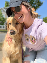 Load image into Gallery viewer, Custom Embroidered Pet Portrait T-shirt (Comfort Colors), Unisex