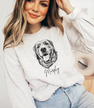 Load image into Gallery viewer, Personalized Pet Sweatshirt, UNISEX, B&W