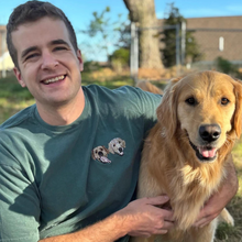 Load image into Gallery viewer, Custom Embroidered Pet Portrait T-shirt (Comfort Colors), Unisex