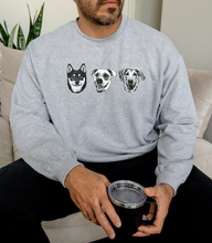 Load image into Gallery viewer, Custom Pet Portrait Sweatshirt (Printed, UNISEX)