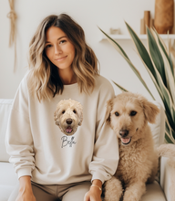 Load image into Gallery viewer, Custom Pet Portrait Sweatshirt (Printed, UNISEX)