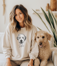 Load image into Gallery viewer, Personalized Pet Sweatshirt, UNISEX, B&W