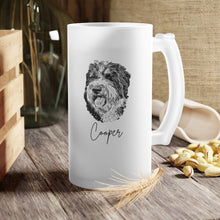 Load image into Gallery viewer, Custom Pet Beer Mug- Frosted