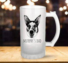 Load image into Gallery viewer, Custom Pet Beer Mug- Frosted