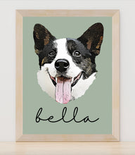 Load image into Gallery viewer, Custom Pet Portrait- Available as Framed or Digital PDF