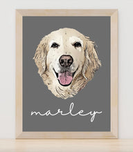 Load image into Gallery viewer, Custom Pet Portrait- Available as Framed or Digital PDF