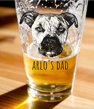 Load image into Gallery viewer, Custom Pet Beer Glass