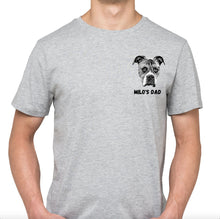 Load image into Gallery viewer, Custom Pet Portrait T-shirt for Men