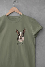 Load image into Gallery viewer, Custom Pet Portrait T-shirt for Men