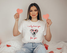 Load image into Gallery viewer, Custom Pet T-shirt with Heart Glasses
