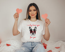 Load image into Gallery viewer, Custom Pet T-shirt with Heart Glasses