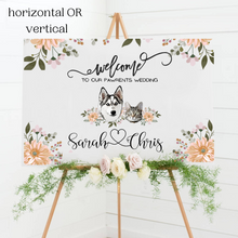 Load image into Gallery viewer, Custom Pet Wedding Welcome Sign- Digital Download
