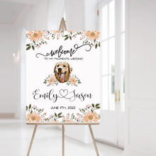 Load image into Gallery viewer, Custom Pet Wedding Welcome Sign- Digital Download