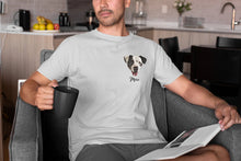 Load image into Gallery viewer, Custom Pet Portrait T-shirt for Men
