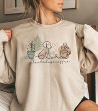 Load image into Gallery viewer, Plants Dogs Coffee Sweatshirt