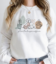 Load image into Gallery viewer, Plants Dogs Coffee Sweatshirt
