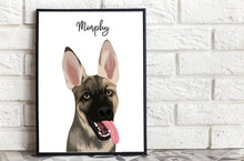 Load image into Gallery viewer, Custom Digital Dog Portrait