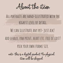 Load image into Gallery viewer, Custom Digital Dog Portrait