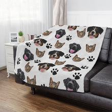 Load image into Gallery viewer, Personalized Pet Face Blanket