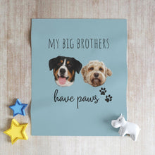Load image into Gallery viewer, Personalized Baby Blanket with Dog Face