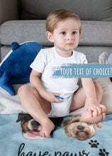 Load image into Gallery viewer, Personalized Baby Blanket with Dog Face