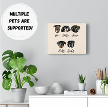 Load image into Gallery viewer, Custom Pet Portrait, Canvas