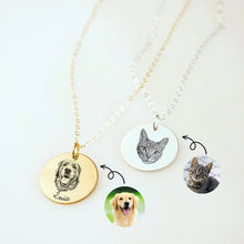 Load image into Gallery viewer, Pet Portrait Necklace