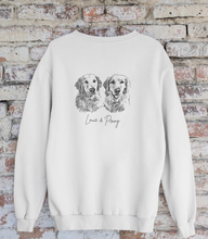 Load image into Gallery viewer, Personalized Pet Sweatshirt, UNISEX, B&W