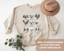 Load image into Gallery viewer, Personalized Pet Sweatshirt, UNISEX, B&W