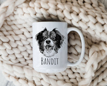 Load image into Gallery viewer, Custom Pet Mug, Black & White