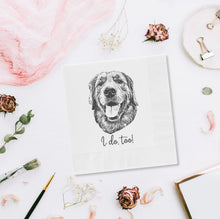 Load image into Gallery viewer, Personalized Pet Wedding Cocktail Napkins
