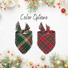Load image into Gallery viewer, Custom Embroidered Pet Christmas Bandana
