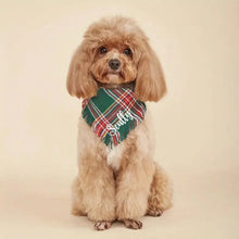Load image into Gallery viewer, Custom Embroidered Pet Christmas Bandana
