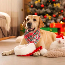 Load image into Gallery viewer, Custom Embroidered Pet Christmas Bandana
