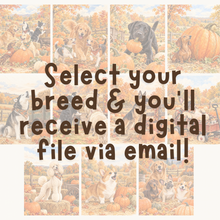 Load image into Gallery viewer, Viral Pet Fall Prints- Dog Breeds at a Pumpkin Patch
