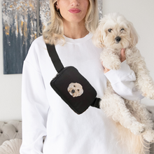 Load image into Gallery viewer, Custom Embroidered Pet Portrait Belt Bag
