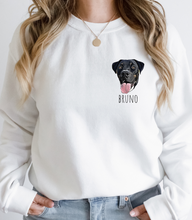 Load image into Gallery viewer, Personalized Pet Sweatshirt- UNISEX, COLOR (Printed)
