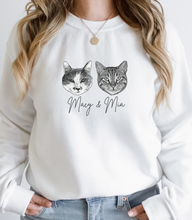 Load image into Gallery viewer, Personalized Pet Sweatshirt, UNISEX, B&amp;W
