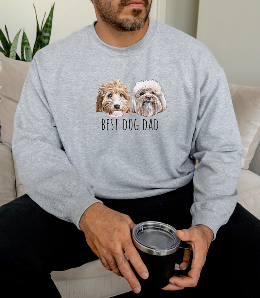 Custom Pet Portrait Sweatshirt (Printed, UNISEX)