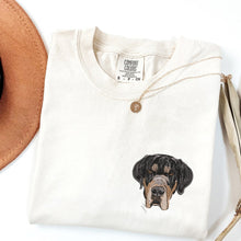 Load image into Gallery viewer, Embroidered Premium Pet T-shirt, Comfort Colors
