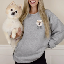 Load image into Gallery viewer, Embroidered Custom Pet Sweatshirt, UNISEX, Full Color
